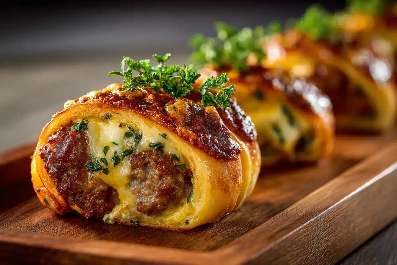 Garlic Butter Cheeseburger Rollups upscaled 68a484167fc2a