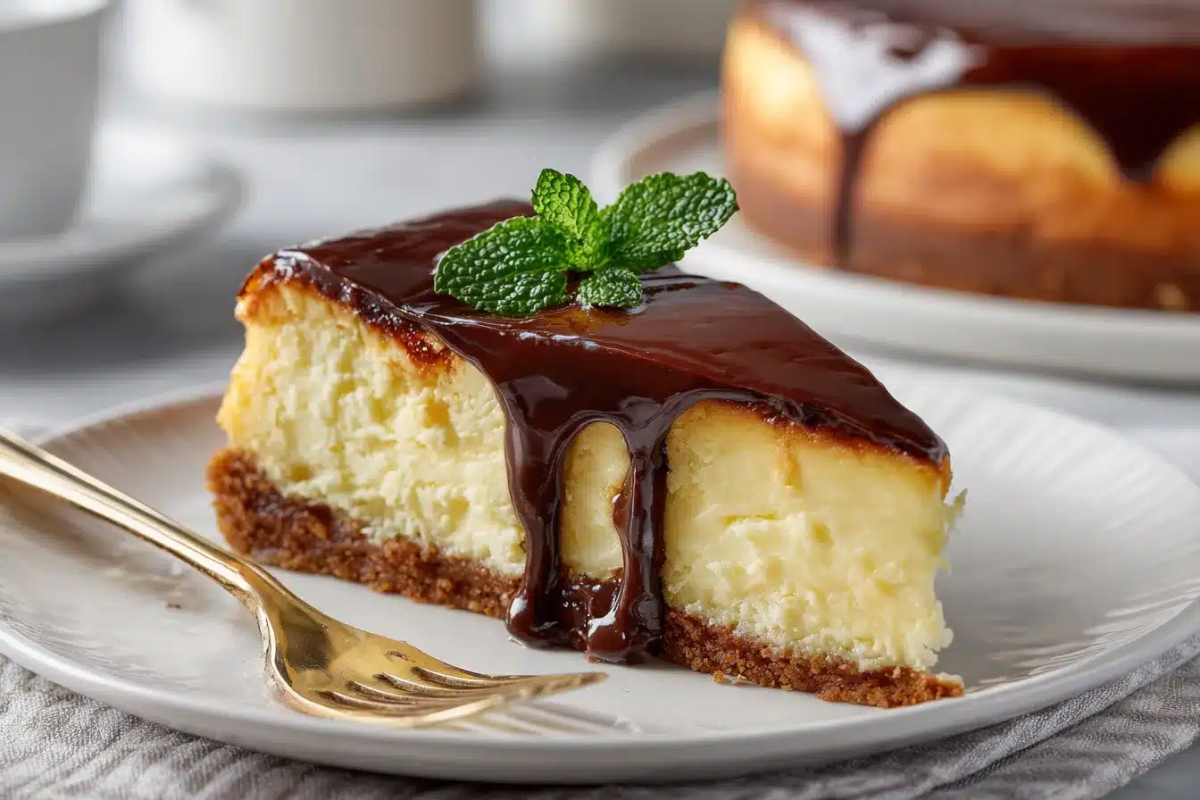 Decadent Boston Cream Cheesecake Irresistible Indulgence 1 Indulgent Boston Cream Cheesecake upscaled 68a671367c6dc