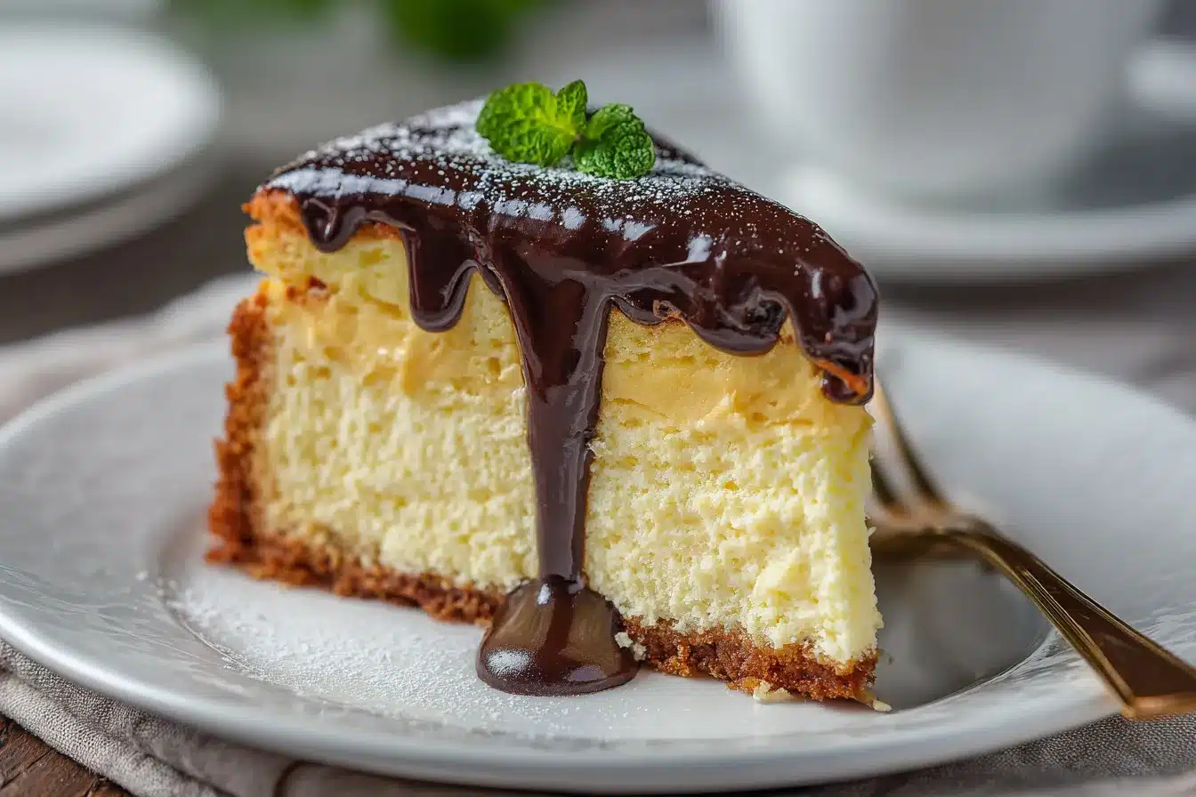 Decadent Boston Cream Cheesecake Irresistible Indulgence 3 Indulgent Boston Cream Cheesecake upscaled 68a671ae705c1