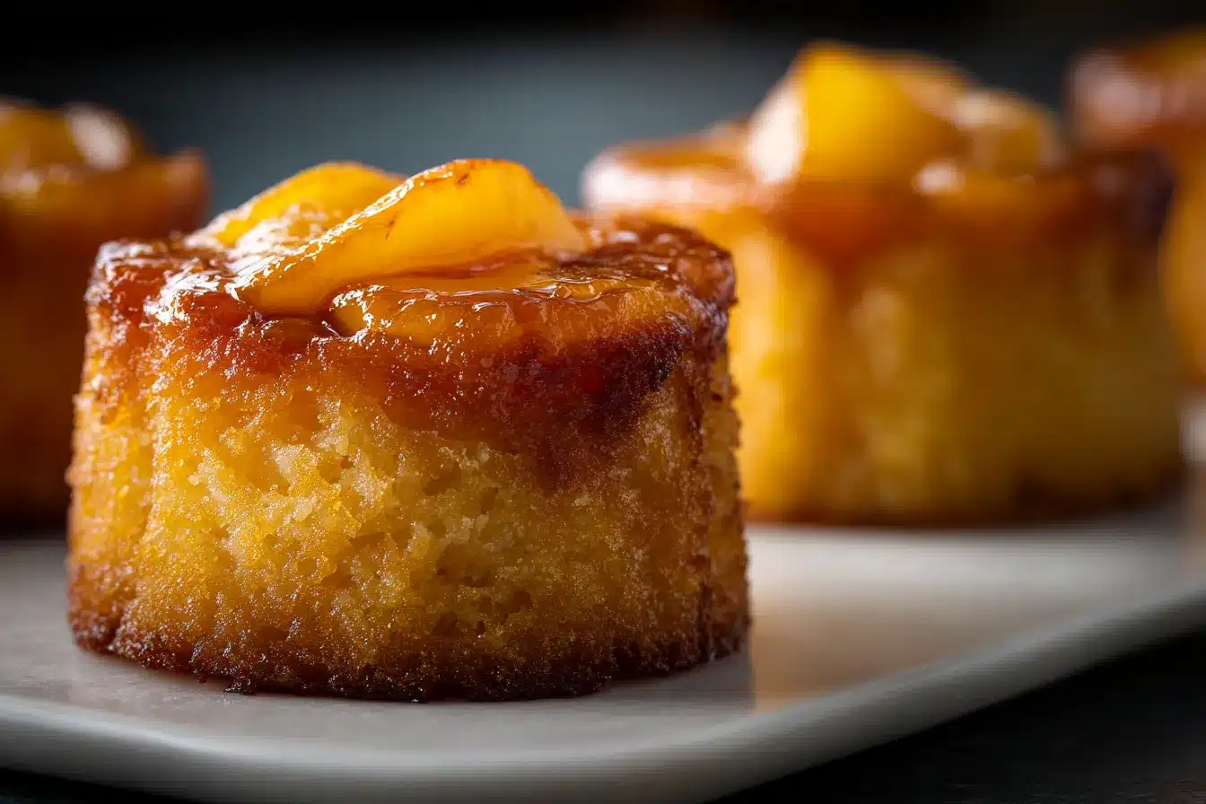 Irresistible Peach UpsideDown Mini Cakes Delightful Treats 2 Irresistible Peach Upside Down Mini upscaled 68a841465ee0b