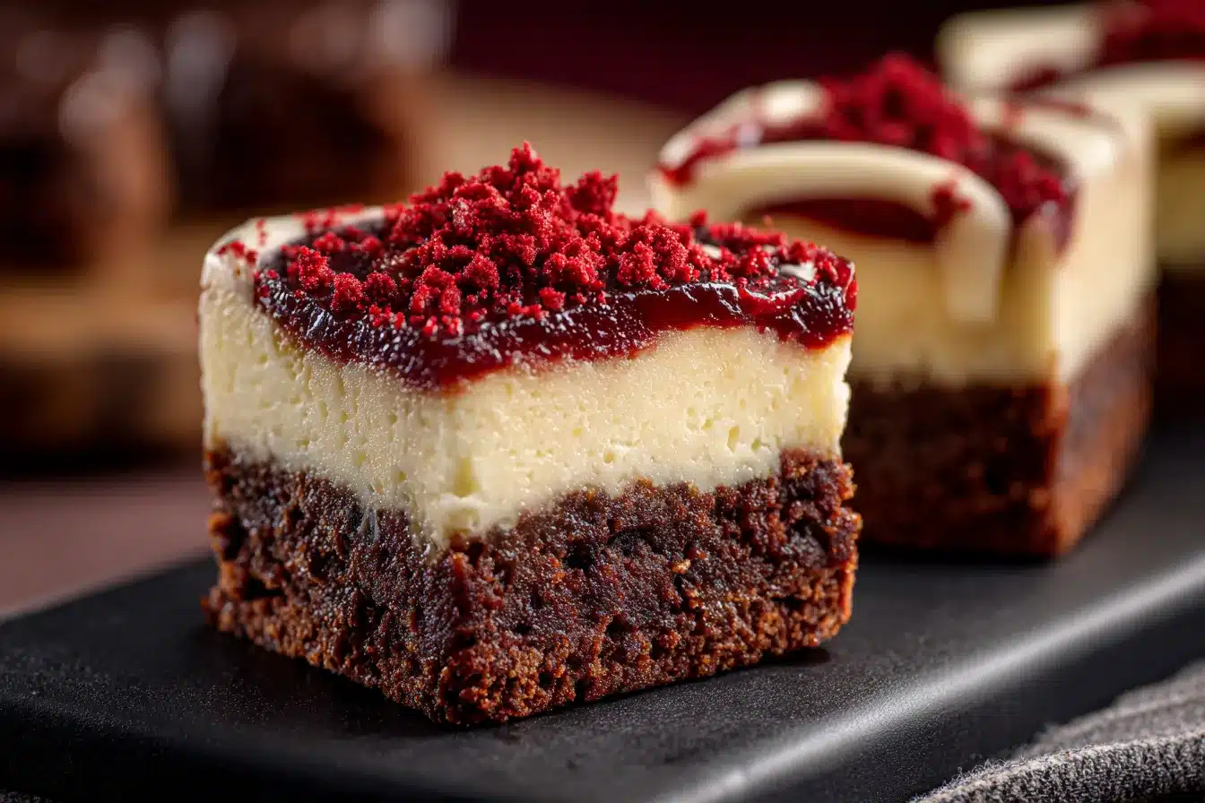 Indulgent Red Velvet Mini Cheesecake Brownies Delight You 1 Red Velvet Bottom Cheesecake upscaled 68aed84f2e72f