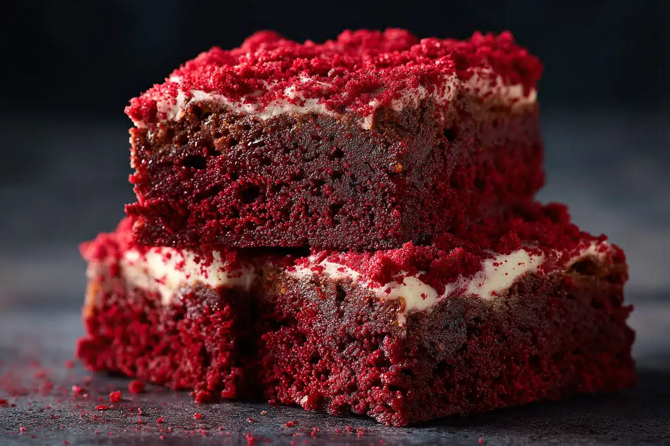 Decadent Red Velvet Brownies Indulgent Easy Recipe 1 Red Velvet Brownies upscaled 68abd2a22e5ed