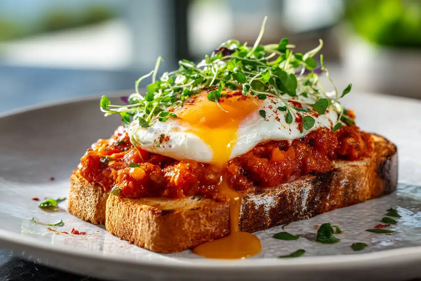 Delicious Shakshouka Toast Quick Flavorful Breakfast Recipe 2 Shakshouka Toast upscaled 68b054b25cda0