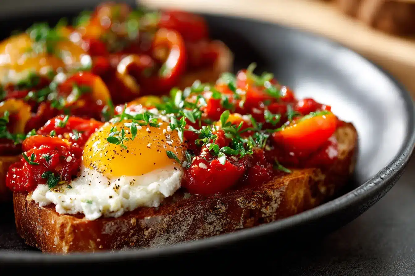 Delicious Shakshouka Toast Quick Flavorful Breakfast Recipe 1 Shakshouka Toast upscaled 68b0552aac849