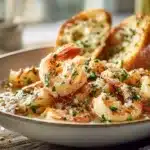 Shrimp Scampi Bowls with Garlic Bread