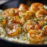 Skillet Garlic Butter Shrimp & Rice 🍤🧄🥘