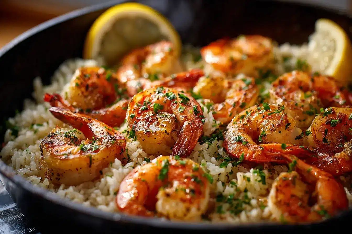 Skillet Garlic Butter Shrimp upscaled 68a5f2a6c485b