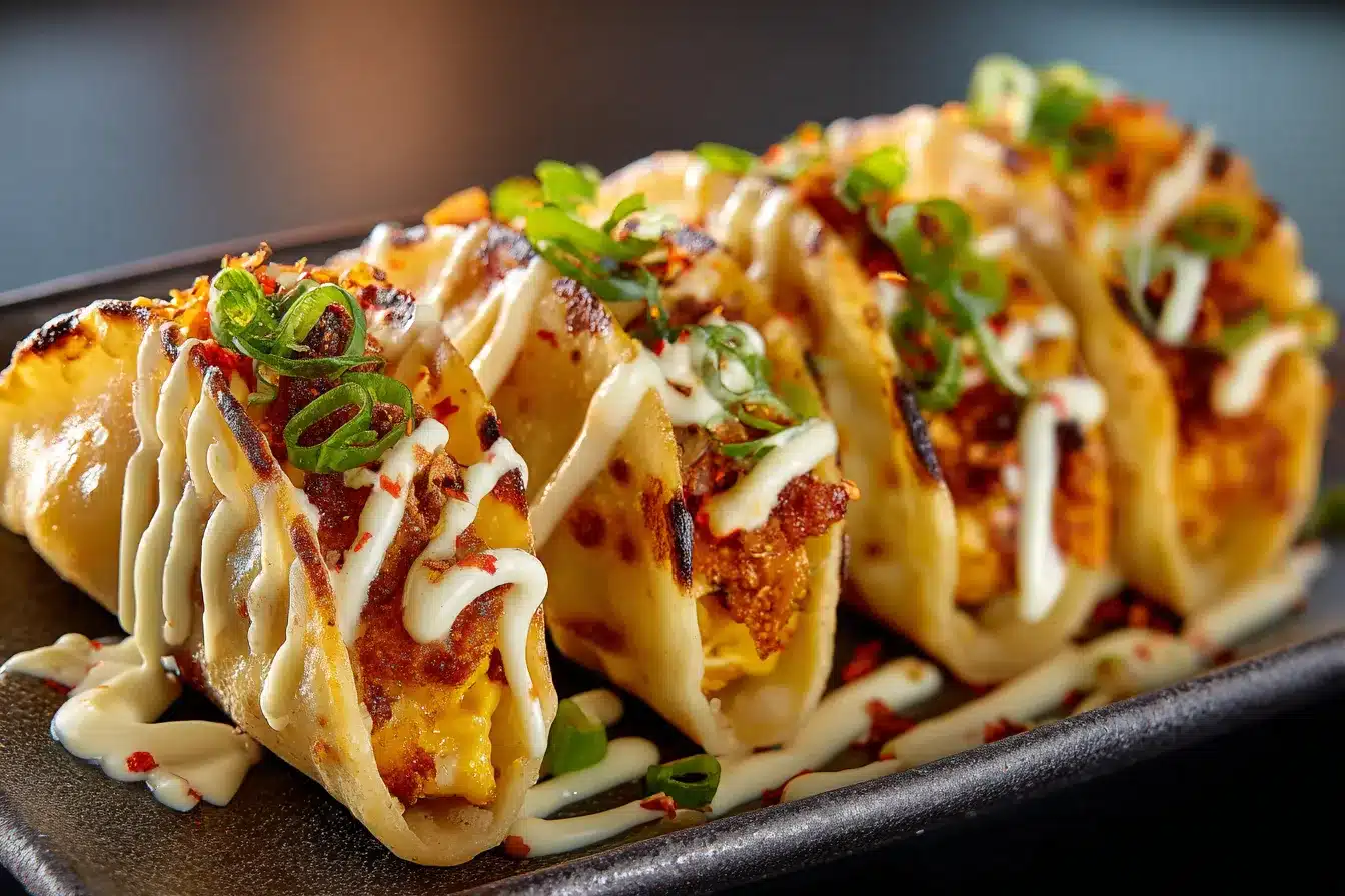 Savory Smash Dumpling Tacos FlavorPacked Fusion Delight 2 Smash Dumpling Tacos upscaled 68ae5a71b9ff9