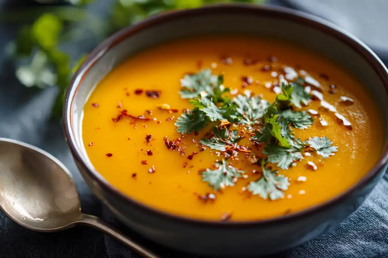 Spicy Butternut Squash Sweet Potato Soup Flavorful Delight