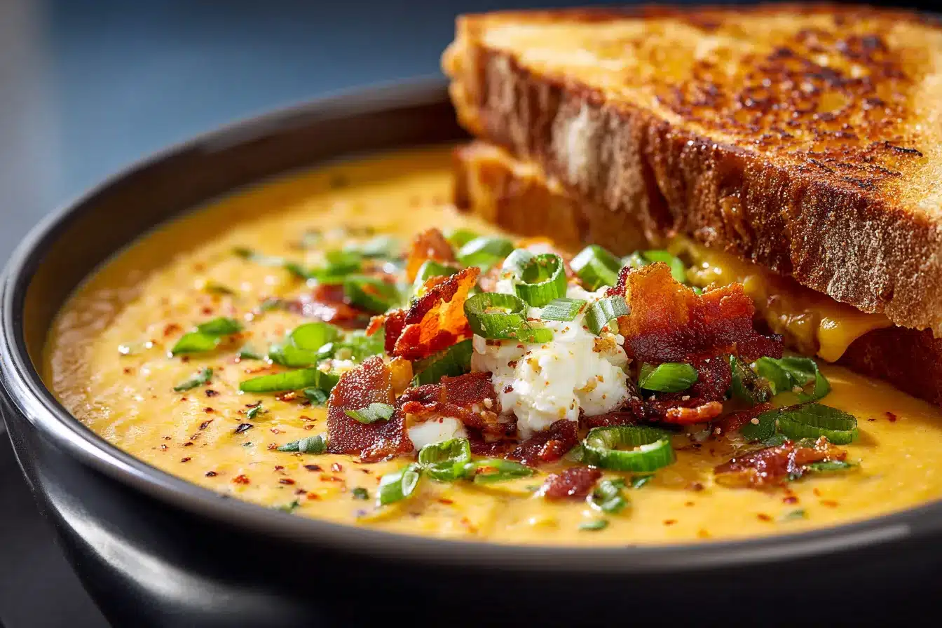 Irresistible Spicy Jalapeo Popper Soup Grilled Cheese Delight