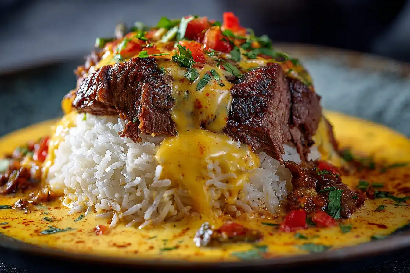 Irresistible Steak Queso Rice A FlavorPacked Feast
