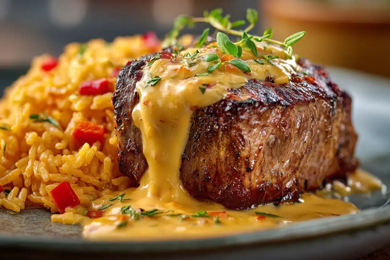 Irresistible Steak Queso Rice A FlavorPacked Feast 2 Steak Queso Rice upscaled 68a84fcead0b3