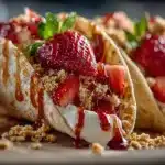 Irresistible Strawberry Crunch Cheesecake Tacos Delight 4 Strawberry Crunch Cheesecake Tacos