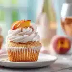 Delicious Sweet Peach Bellini Cupcakes Irresistible Treat 4 Sweet Peach Bellini Cupcakes
