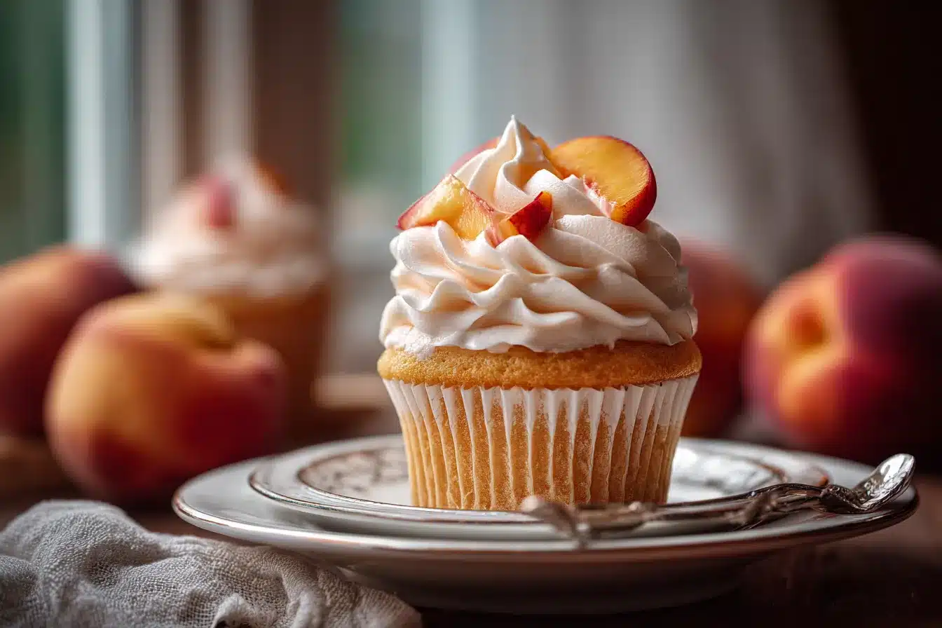 Delicious Sweet Peach Bellini Cupcakes Irresistible Treat 1 Sweet Peach Bellini Cupcakes upscaled 68b1b4ba705d5