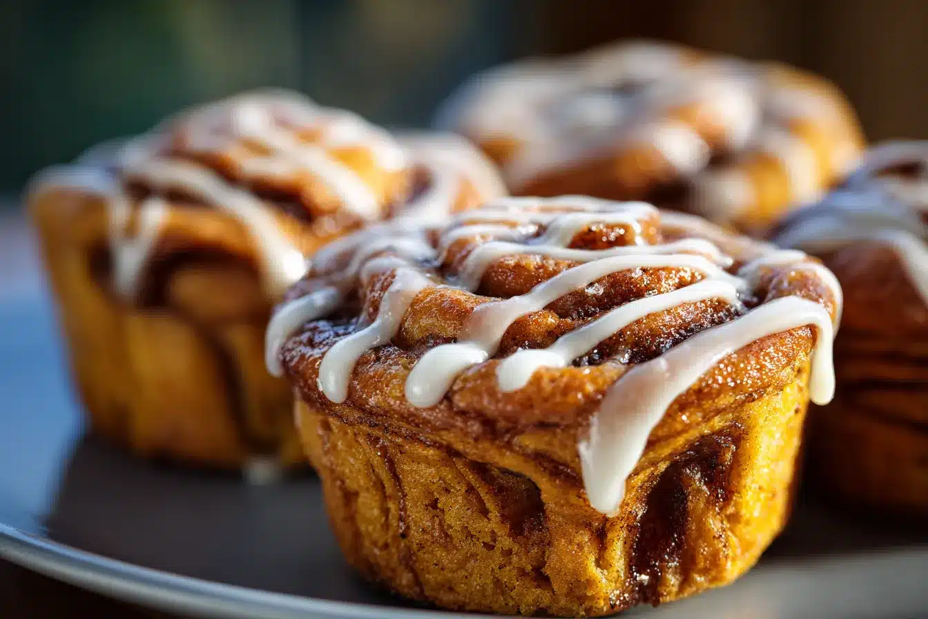 Irresistible Pumpkin Cinnamon Roll Muffins You Must Try