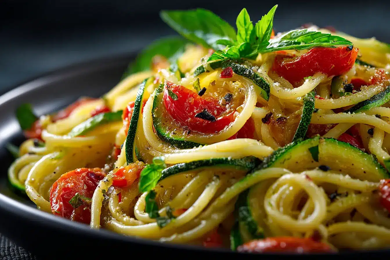 Delicious Tomato Zucchini Pasta Quick Healthy Recipe 3 Tomato Zucchini Pasta upscaled 68ac390e48caa
