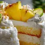 Tropical Pineapple Coconut Cake
