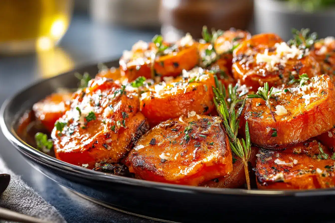 Savory Roasted Sweet Potatoes with Garlic Parmesan Delight 3 Vegetable Side Dishes Roasted upscaled 68a9bd6d704f6