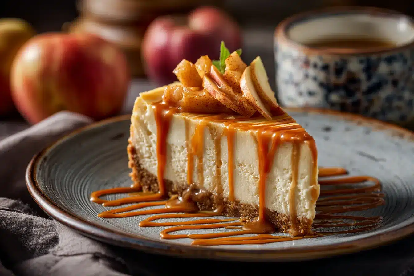 Irresistible Apple Cider Cheesecake A Slice of Fall Bliss 4 Apple Cider Cheesecake upscaled 68d9b5c1727d3