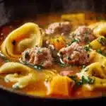 Hearty Autumn Tortellini Soup with Savory Sausage Delight 4 Autumn Tortellini Soup With Sausage