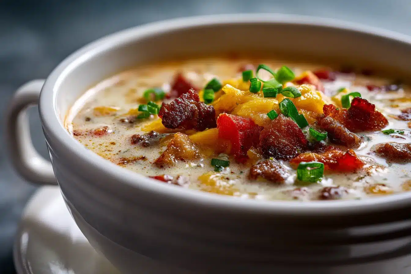 Irresistible Bacon Cheeseburger Soup Recipe Youll Love 1 Bacon Cheeseburger Soup upscaled 68b901a22b779