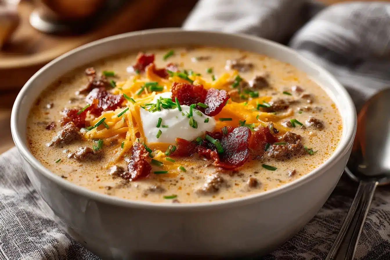 Irresistible Bacon Cheeseburger Soup Recipe Youll Love