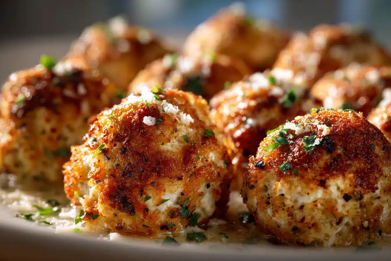 Savory Baked Chicken Ricotta Meatballs Easy Delicious Recipe
