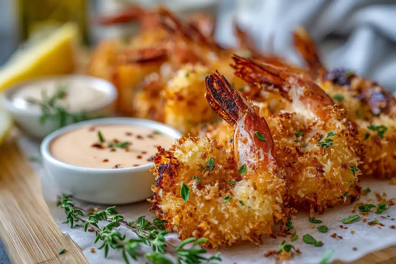 Crispy Baked Coconut Shrimp with MustTry Sweet Chili Mayo