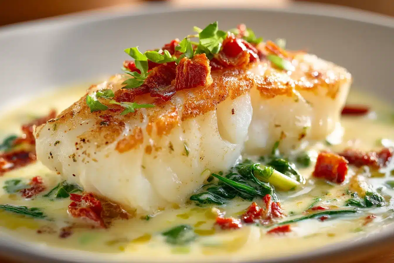 Delicious Baked Cod in Coconut Lemon Cream Sauce Recipe 1 Baked Cod in Coconut upscaled 68b83cc2d2879