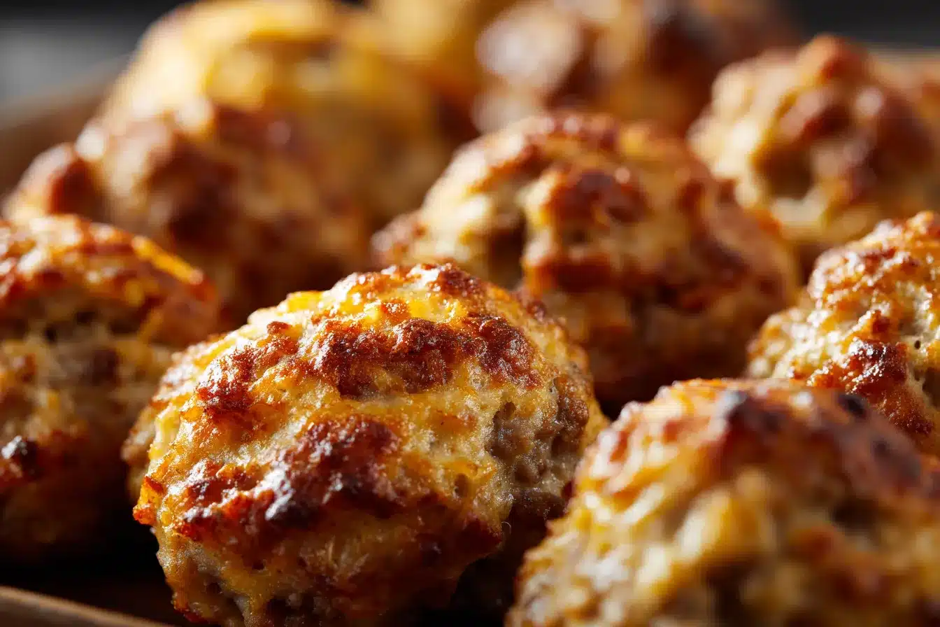 Delicious Bisquick Sausage Balls Easy Tasty Appetizer Recipe 1 Bisquick Sausage Balls upscaled 68d11a9fa80e1
