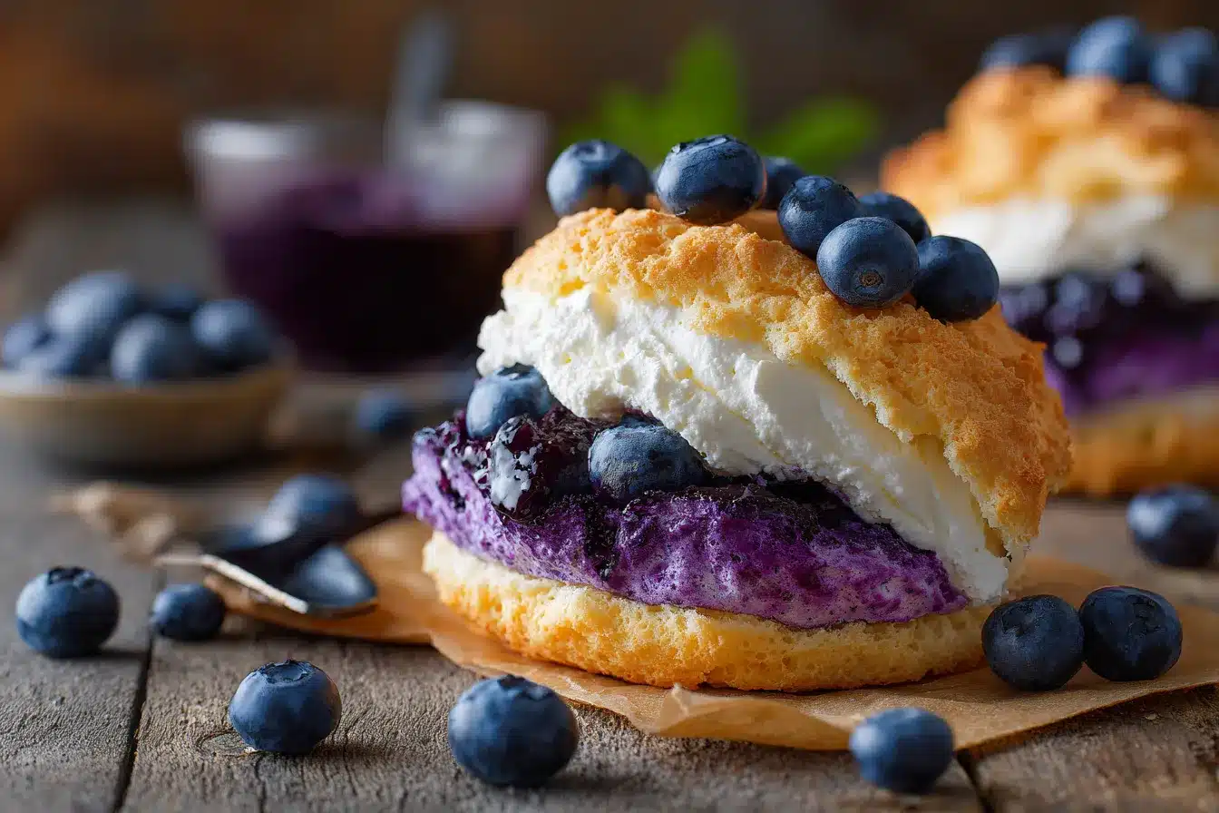 Delicious Blueberry Cottage Cheese Cloud Bread Recipe 2 Blueberry Cottage Cheese Cloud upscaled 68c301f3b12bc