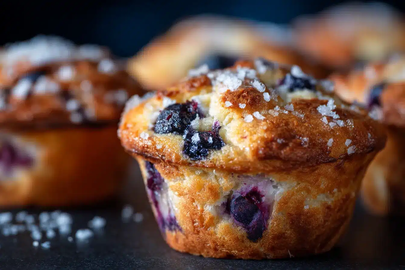 Delicious Blueberry Cottage Cheese Muffins Healthy Easy 2 Blueberry Cottage Cheese Muffins upscaled 68c2f2f36d30f