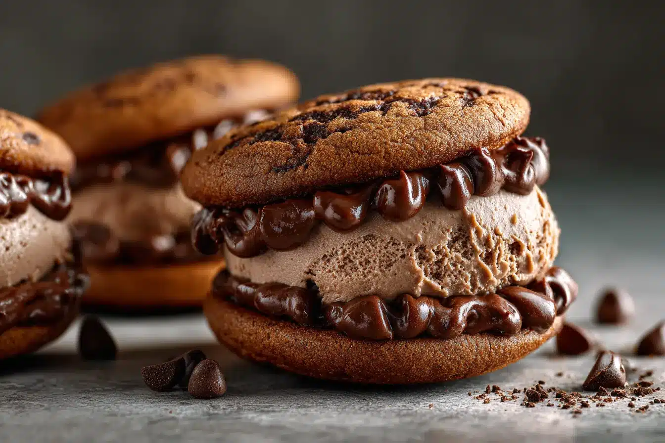 Indulge in Brownie Cookie Dough Sandwich Cookies Bliss