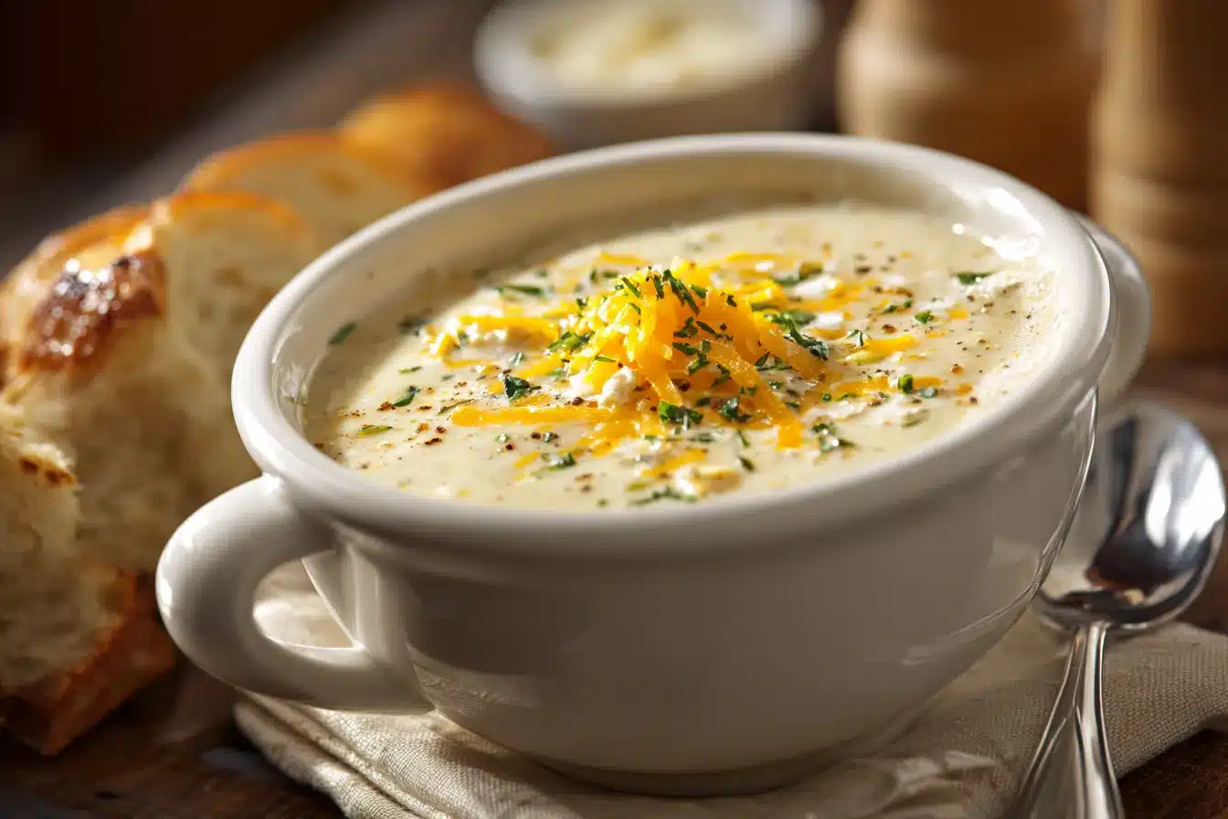 Irresistible Cheddar Garlic Herb Potato Soup Recipe Delight 2 Cheddar Garlic Herb Potato upscaled 68cb5a85e5fff
