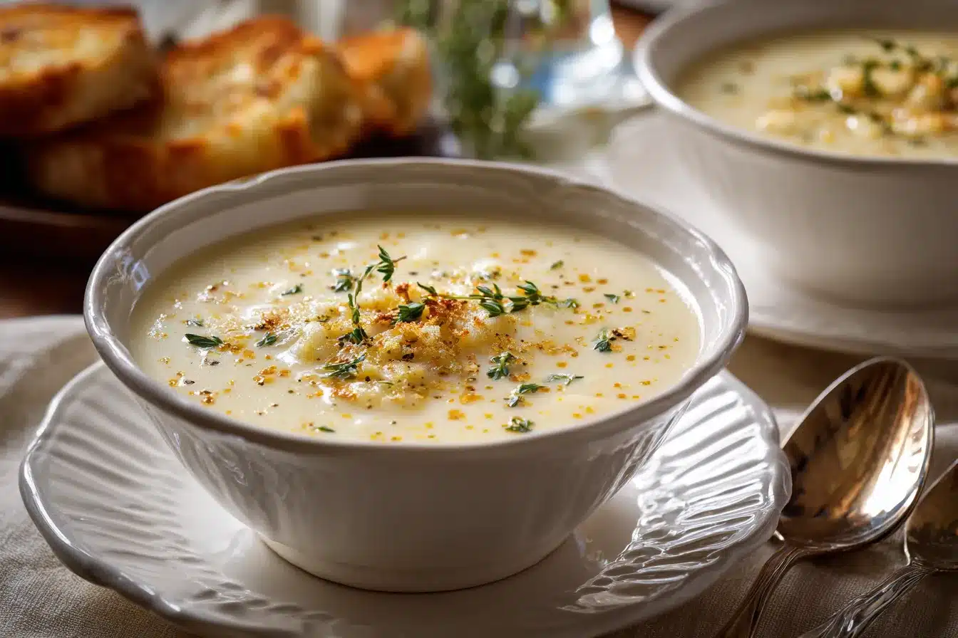 Irresistible Cheddar Garlic Herb Potato Soup Recipe Delight 1 Cheddar Garlic Herb Potato upscaled 68cb5b7368e61