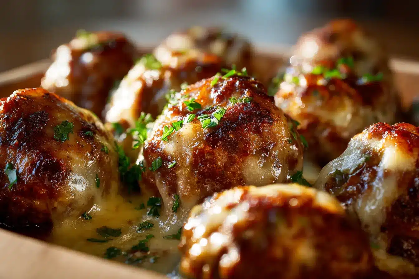 Savory Cheesy French Onion Meatballs Irresistible Flavor Boost 3 Cheesy French Onion Meatballs upscaled 68b858e27d9ed