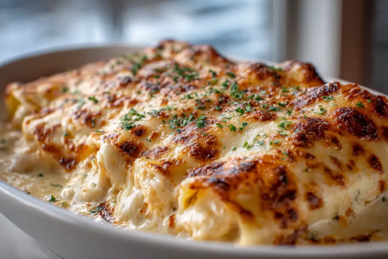 Irresistible Chicken Manicotti Alfredo A Creamy Delight 1 Chicken Manicotti Alfredo upscaled 68bf8b13ad8b1
