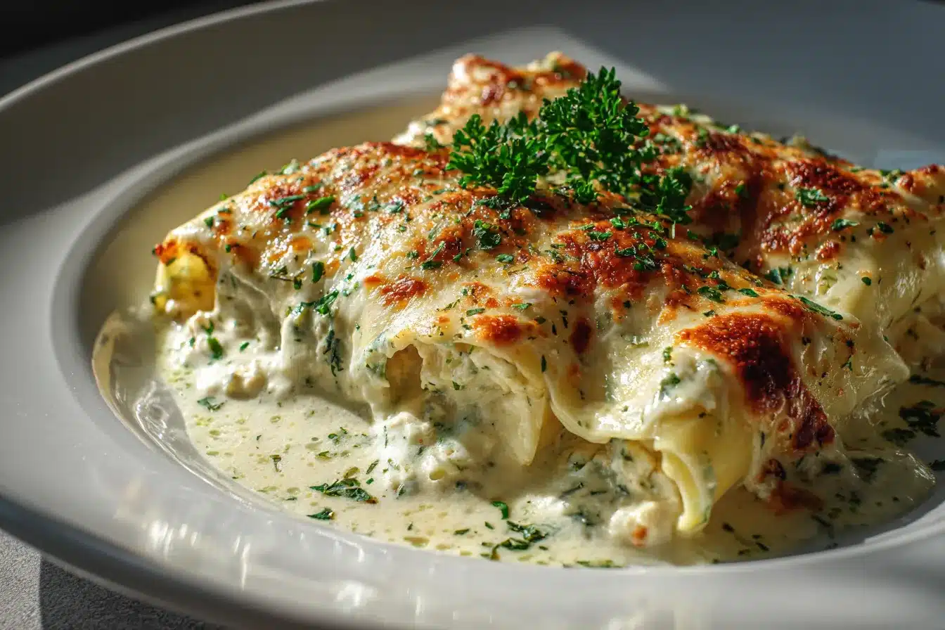 Irresistible Chicken Manicotti Alfredo A Creamy Delight