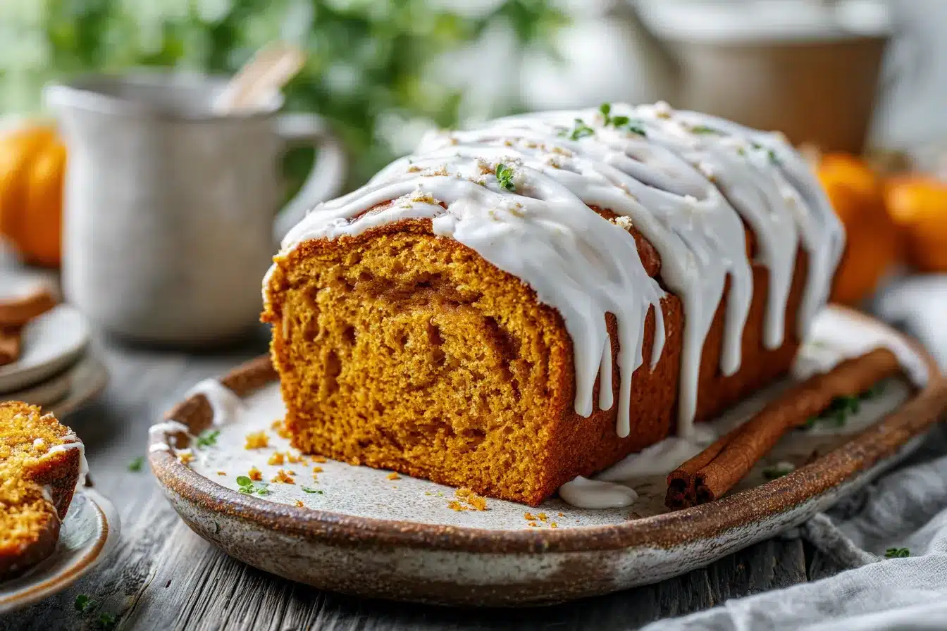 Irresistible Cinnamon Roll Pumpkin Bread with Cream Cheese Glaze 2 Cinnamon Roll Pumpkin Bread upscaled 68d0affbebd10