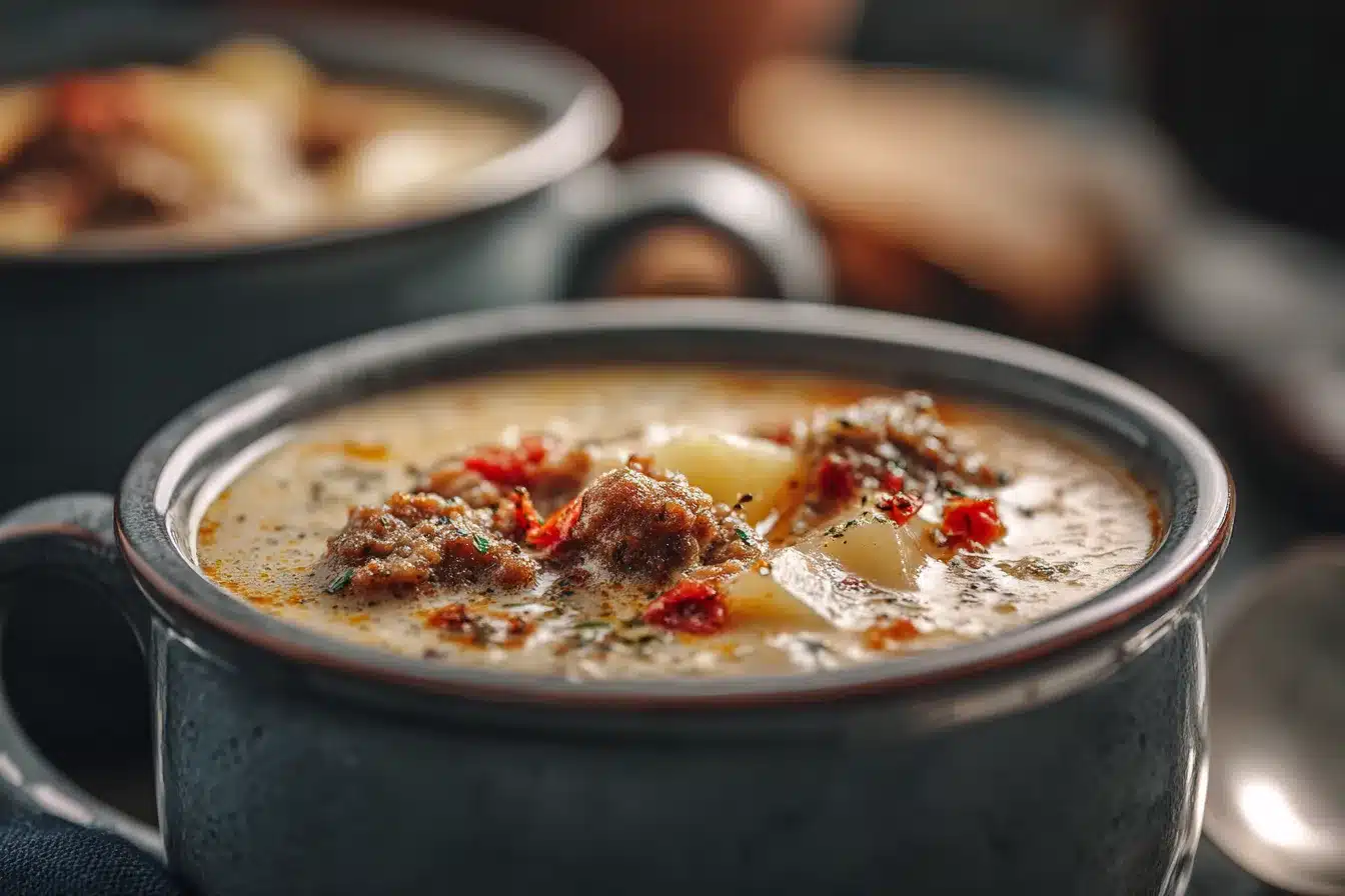 Hearty Cozy Italian Sausage Potato Soup for Comfort Food 2 Cozy Italian Sausage and upscaled 68b723fa8f3b3