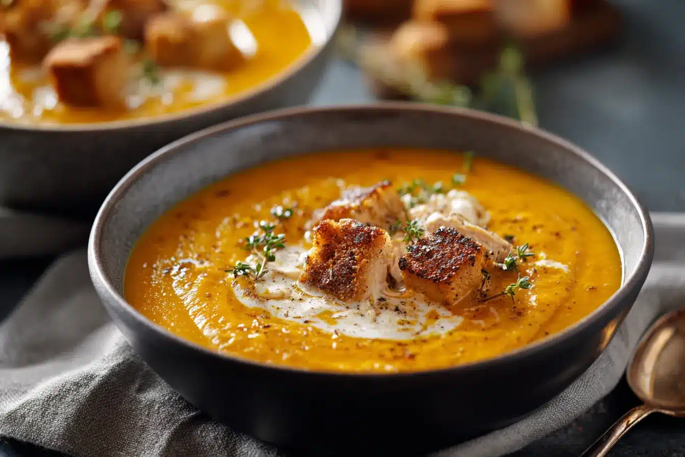 Indulge in Creamy Pumpkin Chicken Soup for a Cozy Fall 4 Cozy Up with Creamy upscaled 68c8d492765b8