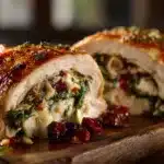 Savory Cranberry Spinach Stuffed Chicken with Brie Delight 4 Cranberry & Spinach Stuffed Chicken with Brie