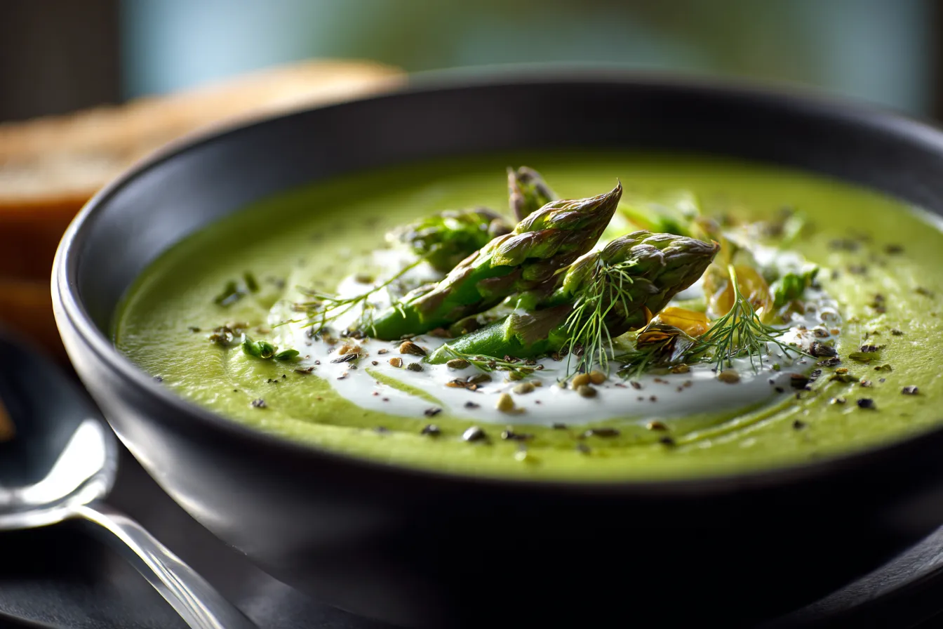 Delicious Cream of Spring Veggie Soup Fresh Nourishing 2 Cream of Spring Vegetable upscaled 68b50d9a3e26d