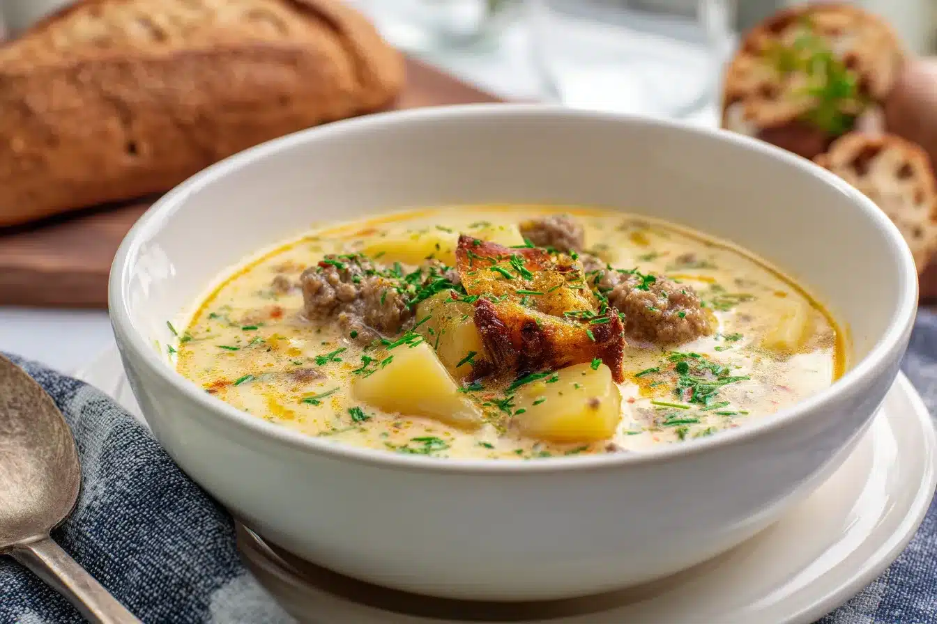 Creamy Potato Hamburger Soup Hearty Comfort in a Bowl 3 Creamy Potato Hamburger upscaled 68b51baa61412