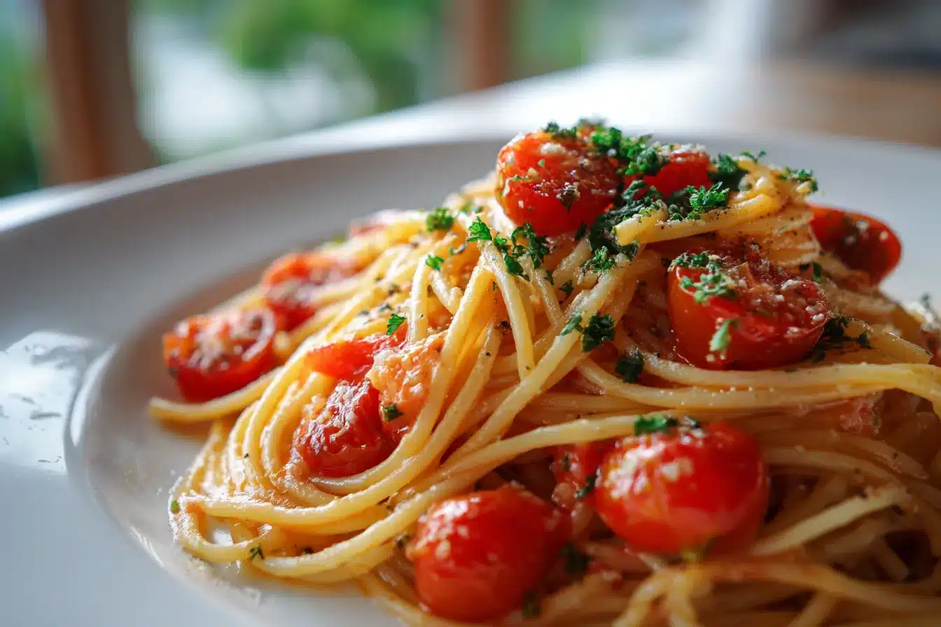 Irresistible Creamy Tomato Garlic Pasta Recipe Youll Love 3 Creamy Tomato Garlic Pasta upscaled 68d0a083ace43