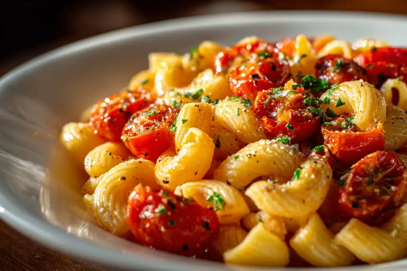 Irresistible Creamy Tomato Garlic Pasta Recipe Youll Love 2 Creamy Tomato Garlic Pasta upscaled 68d0a173c257e
