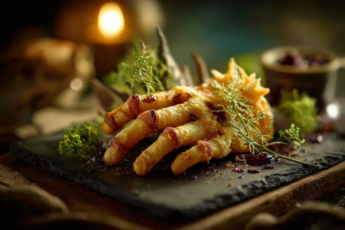Spooktacular Creepy Halloween Hand Appetizer Recipe Ideas 1 Creepy Halloween Hand Appetizer upscaled 68c0ddfb30875