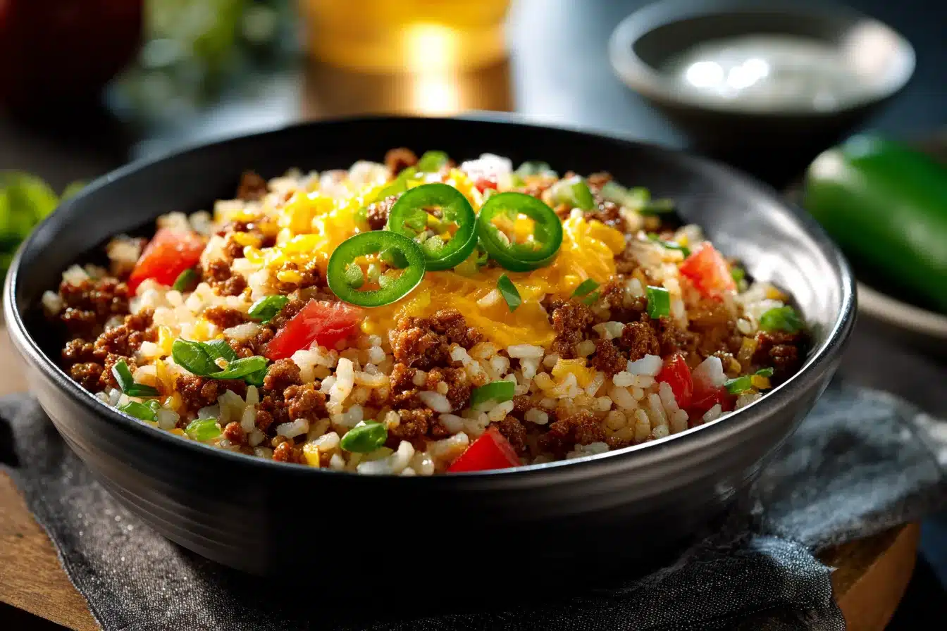 Delicious Easy Taco Rice Bowl Quick FlavorPacked Dinner