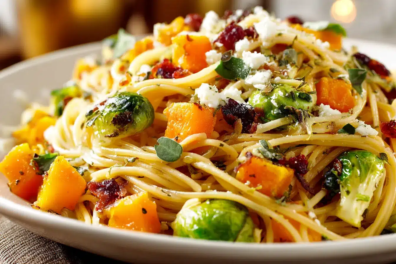 Delicious Fall Pasta Salad Butternut Squash Brussels Boost 2 Fall Pasta Salad with upscaled 68ca349b4b986